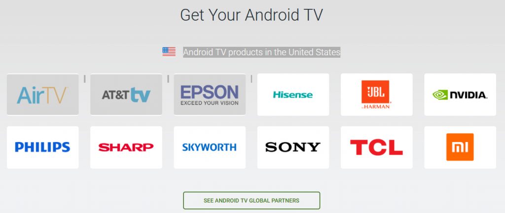 Android TV PARTNERS