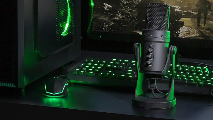 Gaming and streaming microphone.